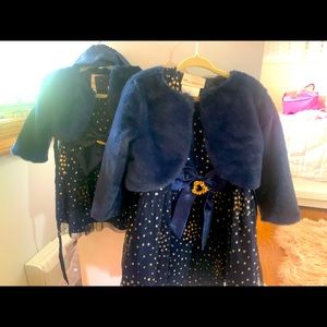 Rare editions toddler girl barely worn holiday dress !